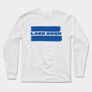 Blue Lock Down Design Long Sleeve T-Shirt